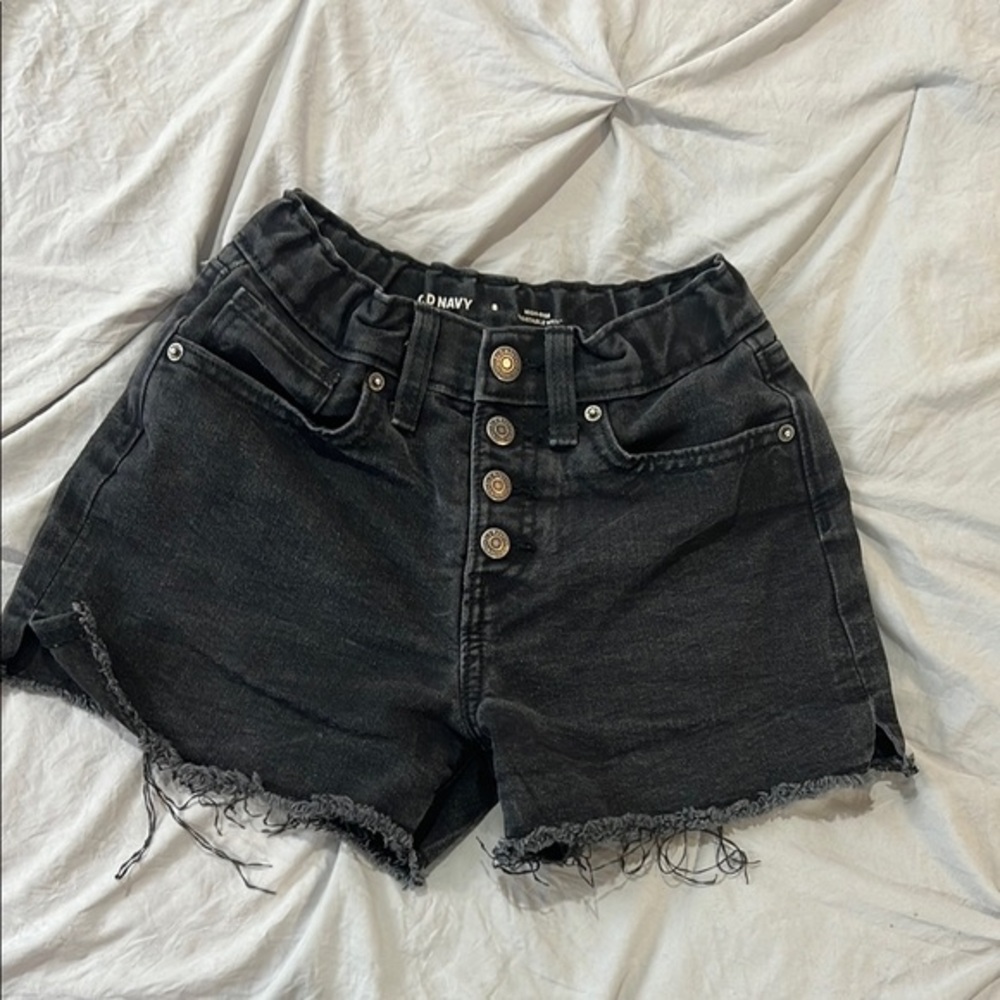 Old Navy Kids Black Denim Shorts